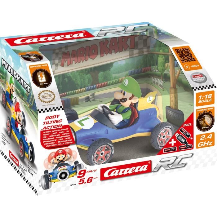 CARRERA-TOYS - 2,4GHz Mario Kart Mach 8, Luigi