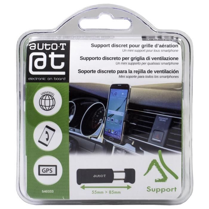 AUTO-T Support discret pour smartphones sur aÈrateurs