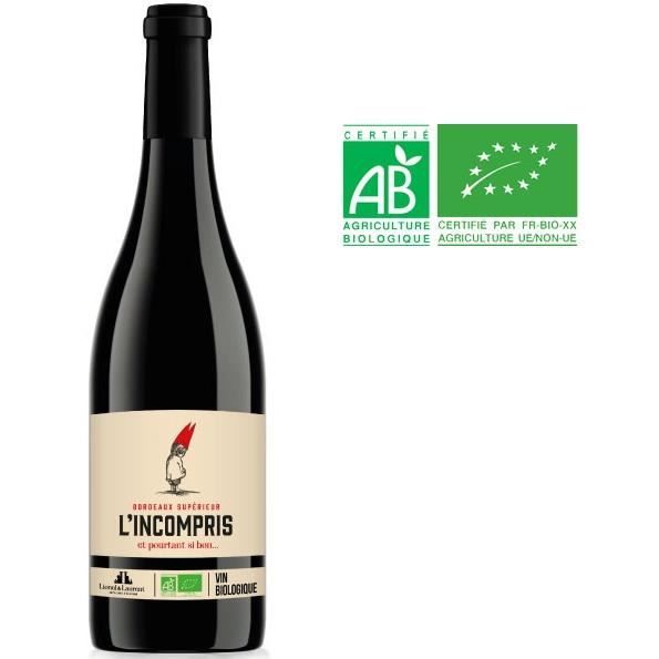 L'Incompris 2020 Bordeaux Supérieur - Vin rouge de Bordeaux - Bio