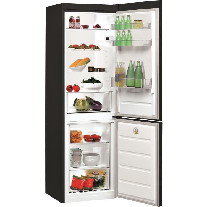 RÈfrigÈrateur congÈlateur bas - INDESIT LI8S2EK - 339 L (228L +111 L) - Froid statique - Classe E - L69 cm x H 193,5 cm - silver