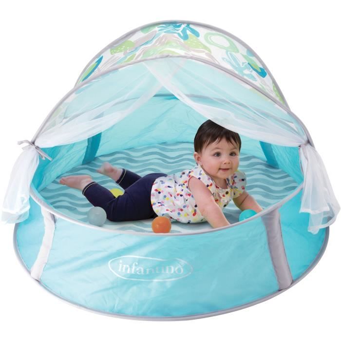 Aire de jeu évolutive a balles 3 en 1 avec canopy anti UV et moustiquaire - INFANTINO - 303127