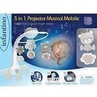 Mobile - INFANTINO - 4915 - Douce Nuit 3en1 - Blanc