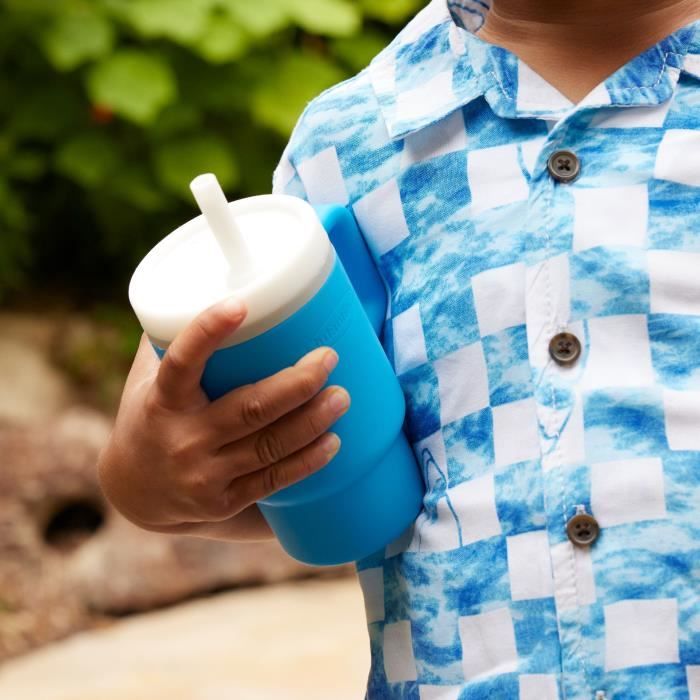Ma premiere tasse - INFANTINO - Silicone - Bleu océan