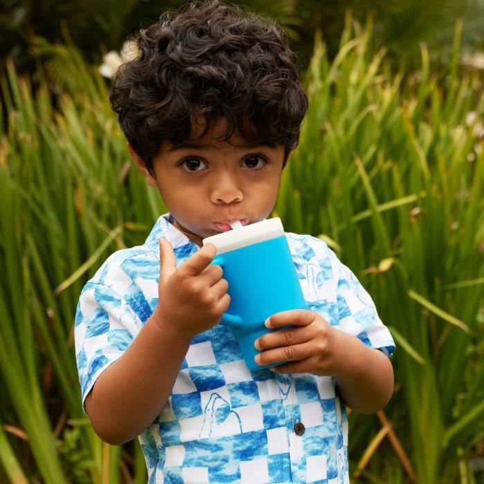 Ma premiere tasse - INFANTINO - Silicone - Bleu océan