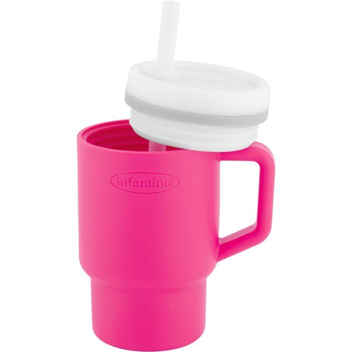 Ma premiere tasse silicone - INFANTINO - 255 ml - Bubble gum