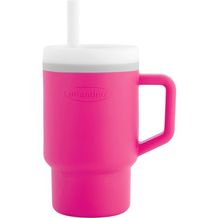 Ma premiere tasse silicone - INFANTINO - 255 ml - Bubble gum