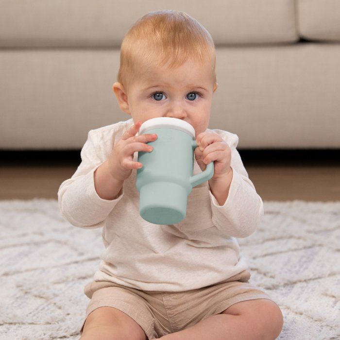 Ma premiere tasse silicone - INFANTINO - 255 ml - Moody Blue