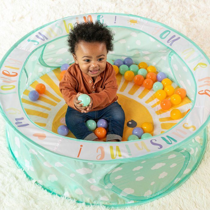 Aire de jeu a balles - INFANTINO - POP UP - 50 balles + sac de rangement