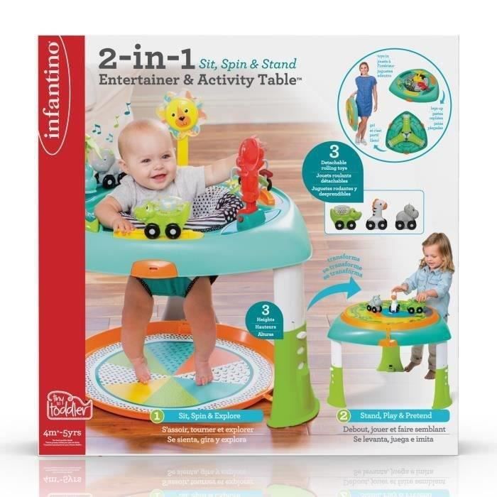 INFANTINO Table d'activitÈs modulable 2 en 1