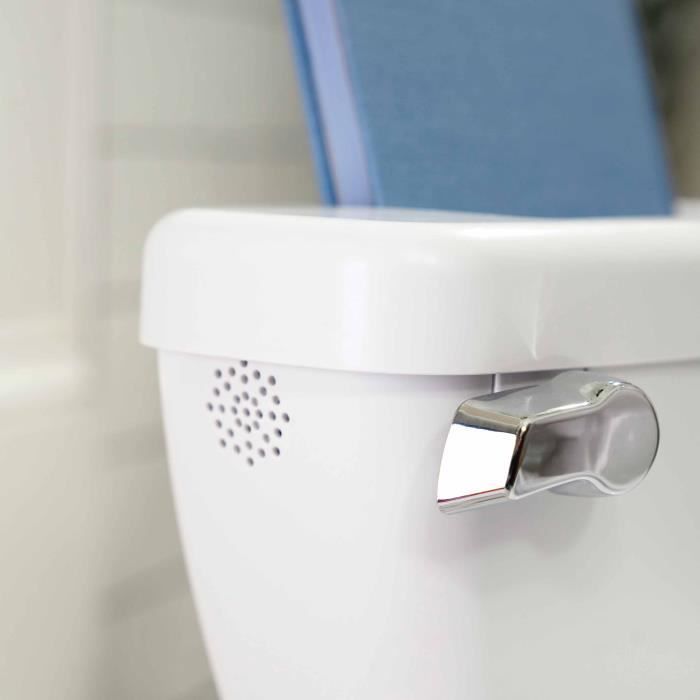 INGENUITY Mini Toilette enfant avec Réducteur de Toilette inclus, Chasse d'eau musicale et rangement lingette intégré blanc
