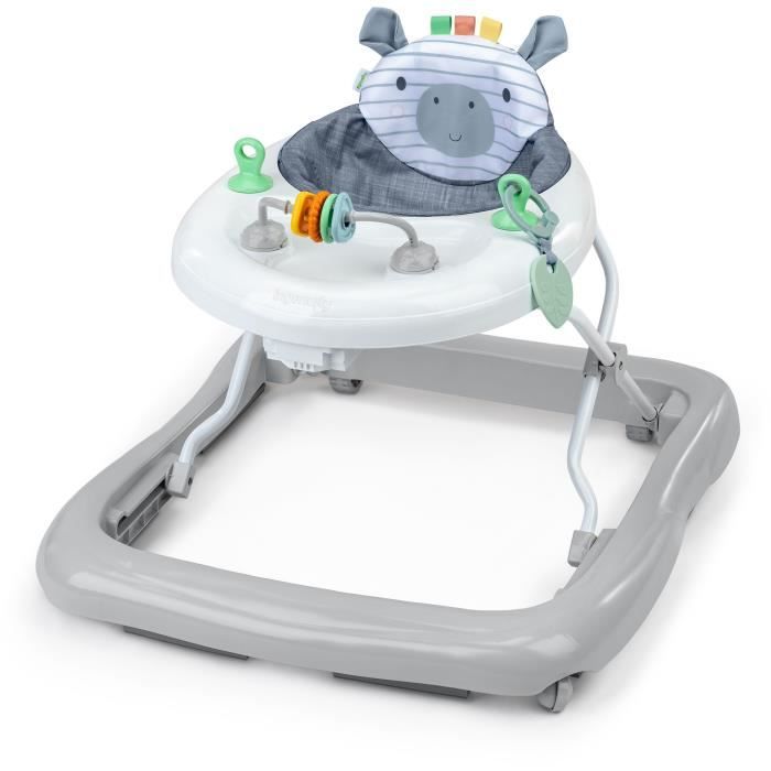 INGENUITY - Chambray - Trotteur pour bébé pliable, évolutif avec activités Cadeau Noel bébé- 3 hauteurs - 6M+