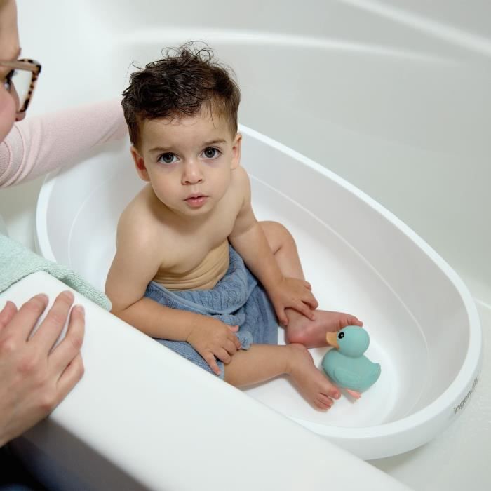 INGENUITY - Baignoire bébé 3-en-1 - Compacte - Evolutive - 3 modes d'utilisation - Facile a nettoyer