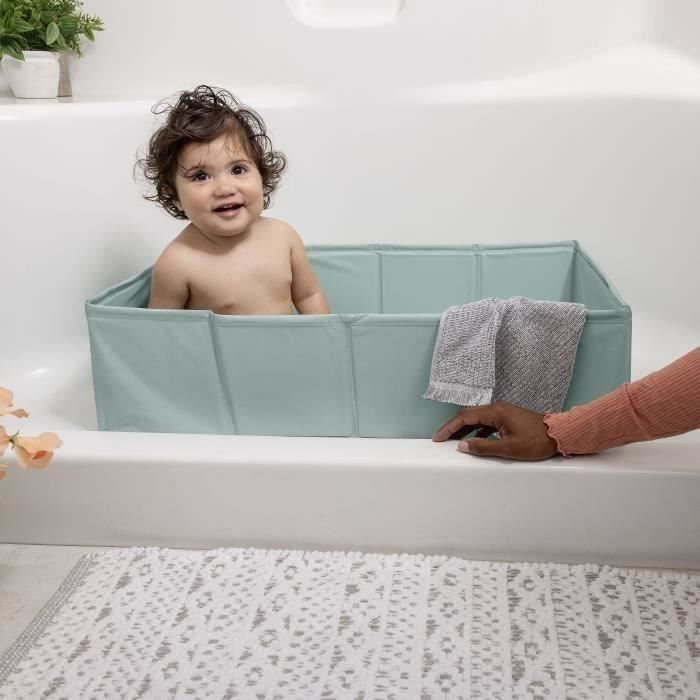 INGENUITY - Baignoire bébé pliable - Nomade - Doublure imperméable - Facile a nettoyer