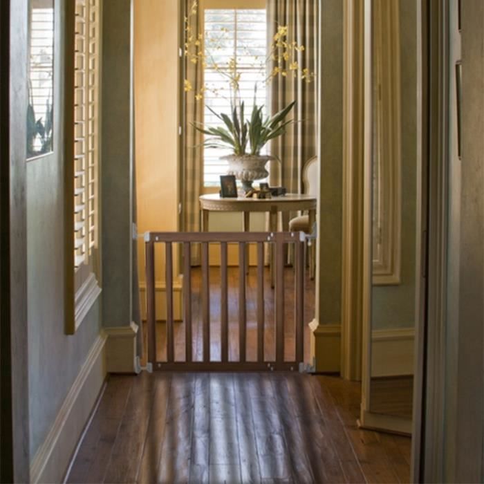 INGENUITY Barriere de sécurité enfant de 76 a 91 cm, personnalisable a peindre ou a teindre, facile a installer