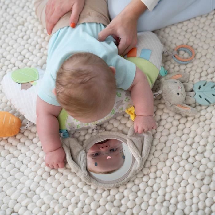 INGENUITY Tapis d'éveil au sol bébé Sylvi pour le temps passé sur le ventre plus long avec jouets mutil sensoriels