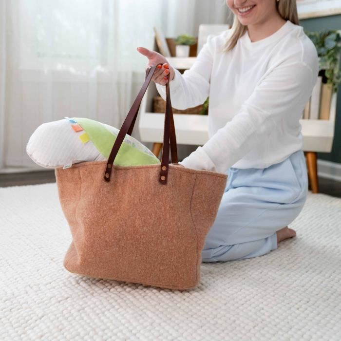 INGENUITY Tapis d'éveil au sol bébé Sylvi pour le temps passé sur le ventre plus long avec jouets mutil sensoriels