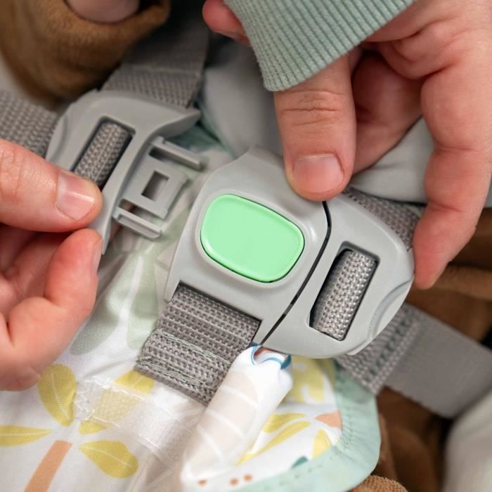 INGENUITY Transat bébé bascule évolutif 3-en-1 Keep Cozy -Tropical Rainbow- 3 Positions: arche avec jouets amovible, jusqu'a 18 kg