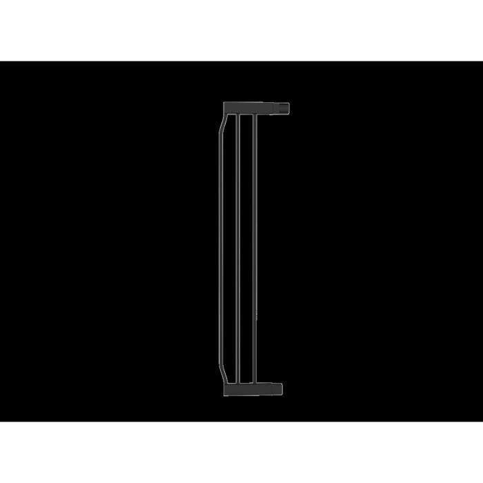 INGENUITY Rallonge, Extension Accessoire de barriere de sécurité 14 cm Noir Métal compatible barriere ouverture sans les mains