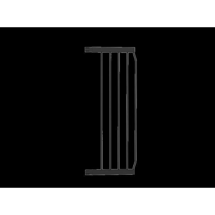 INGENUITY Rallonge, Extension Accessoire de barriere de sécurité 28 cm Noir Métal compatible barriere ouverture sans les mains