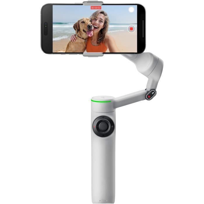 Gimbal - INSTA360 - Flow 2 Pro - Gris - Compatible Apple DockKit - Stabilisation 3 axes