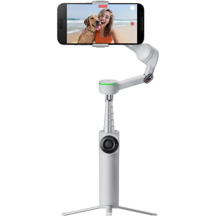 Gimbal - INSTA360 - Flow 2 Pro - Gris - Compatible Apple DockKit - Stabilisation 3 axes
