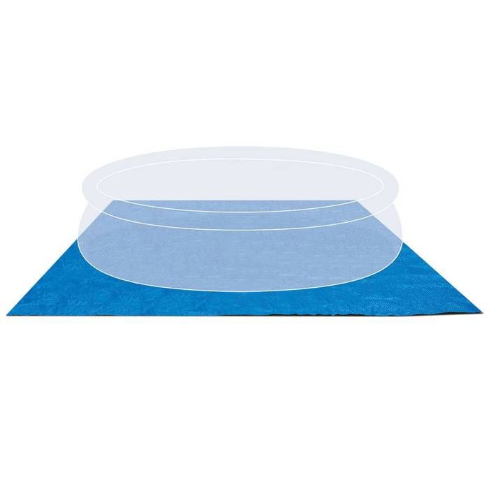 Tapis de sol pour piscine autoportante INTEX - 472 x 472 cm - …paisseur 0,13 mm - Bleu