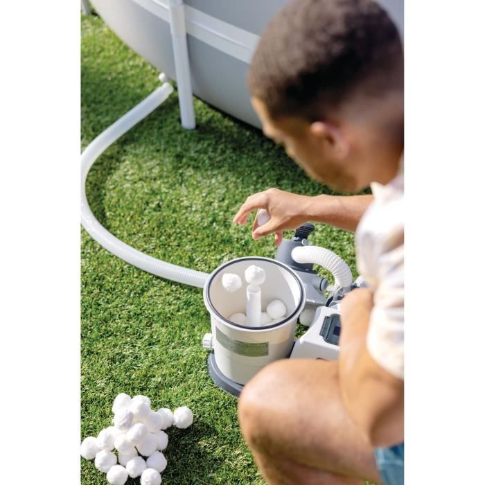 Balles Filtrantes - INTEX - Finesse de filtration 3 a 5 microns - DurÈe de vie 3 a 5 ans