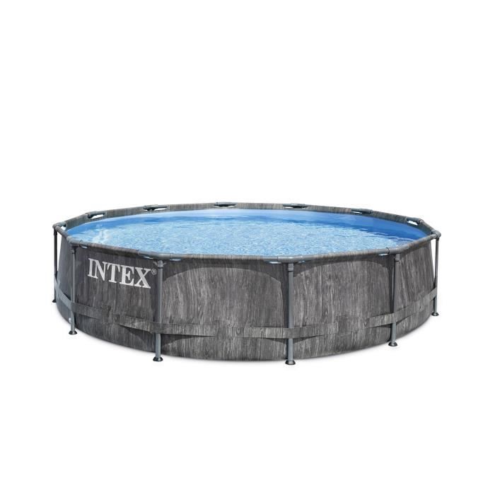 Kit Piscine hors sol tubulaire INTEX - Baltik - 366 x 99 cm - Ronde (LivrÈe avec pompe et Èchelle) - 26748FR