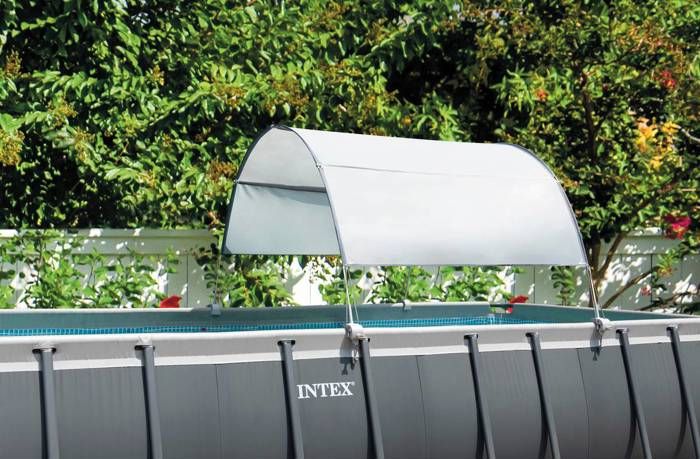 Voile d'ombrage - INTEX - Pour piscine hors sol - Anti-UV - 300 x 185 cm