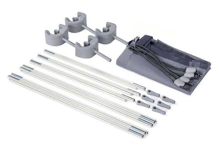 Voile d'ombrage - INTEX - Pour piscine hors sol - Anti-UV - 300 x 185 cm