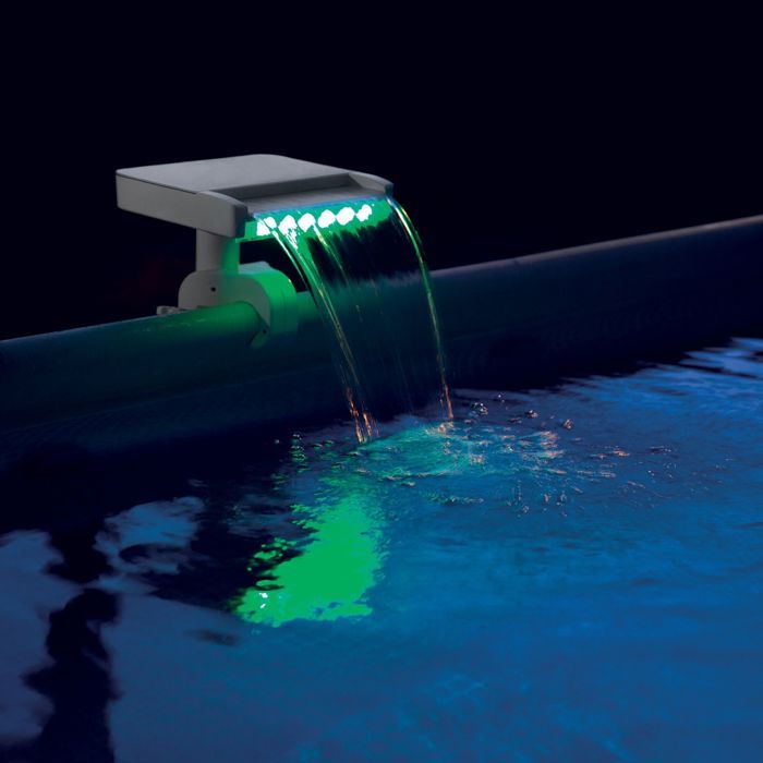 Fontaine cascade pour piscine LED Intex