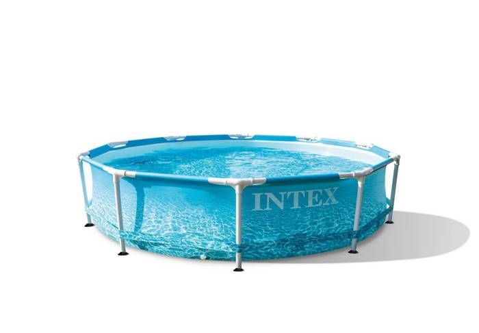 Kit Piscine hors sol tubulaire INTEX - Metal Frame - 305 x 76 cm - Ronde (Livrée avec pompe et 2 cartouches) - 28208NP