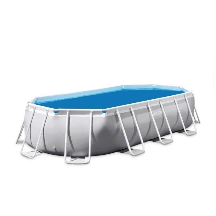 Bâche ŕ bulles pour piscine ovale Intex UTF00148 - 4,00m x 2,00m - Bleu - 120 microns