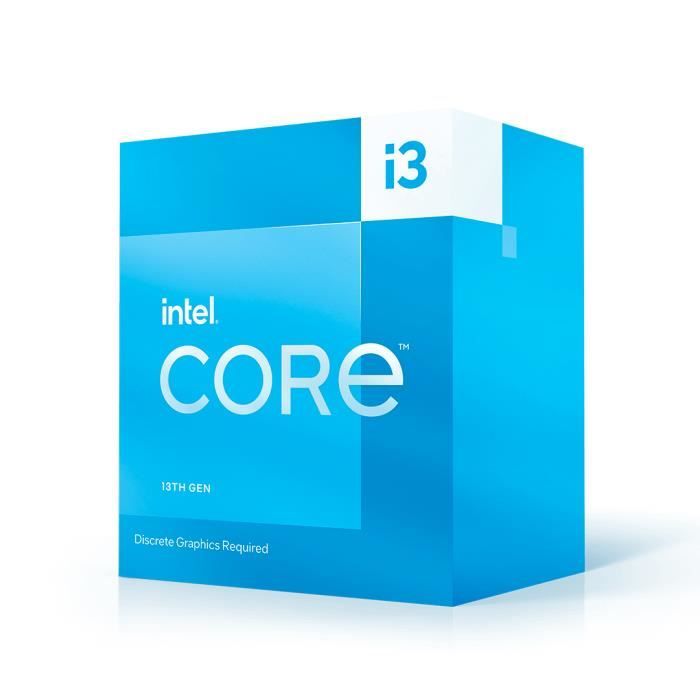 Processeur Intel Core i3-13100F - INTEL - 3.4 GHz / 4.5 GHz - 4 coeurs - 12 Mo de cache