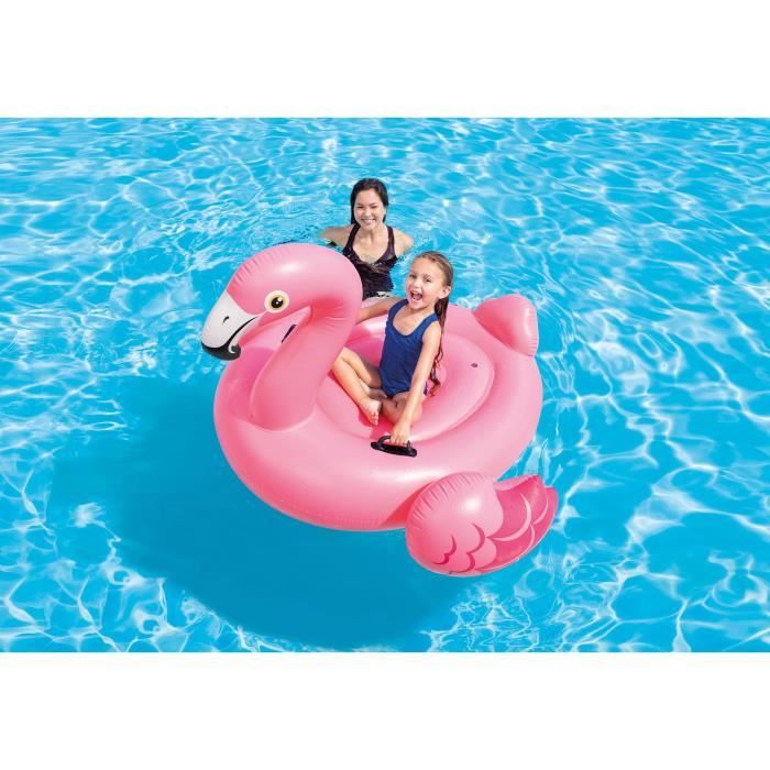 Bouée gonflable flamant rose - 142x137x97 cm