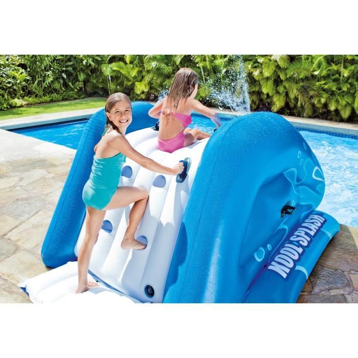 Toboggan gonflable - INTEX - Pour piscine enterrée - 6 ans et + - 333 x 206 x 117 cm
