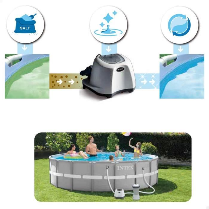 Intex - 26662 - StÈrilisateur au sel QS200 pour piscine jusqu'a 8 m3