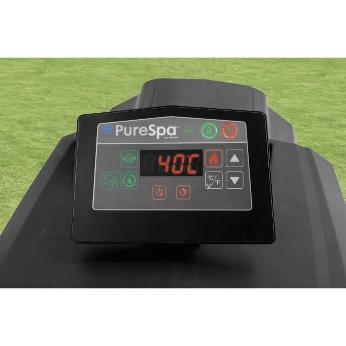 Spa gonflable INTEX - Ardoise - 173 x 173 x 71 cm - 4 places - CarrÈ - 28450EX