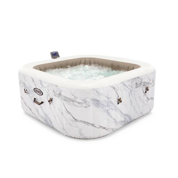 Spa gonflable INTEX - Calacatta - 173 x 173 x 71 cm - 4 places - Carré - 28464EX