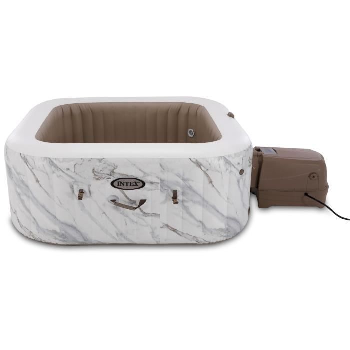 Spa gonflable INTEX - Calacatta - 173 x 173 x 71 cm - 4 places - CarrÈ - 28464EX
