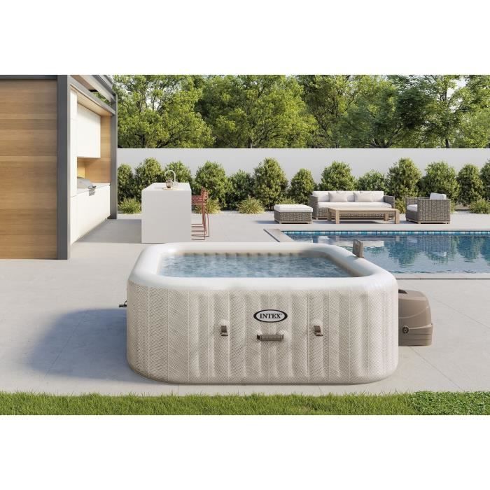 Spa gonflable INTEX - Chevron - 196 x 196 x 71 cm - 6 places - CarrÈ - 28472EX