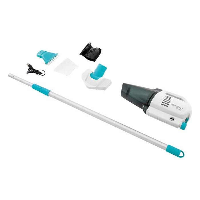 Nettoyeur pour piscine et spa INTEX ZR100 - Autonomie 50 mn - Chargeur USB + 2 brosses interchangeables inclus