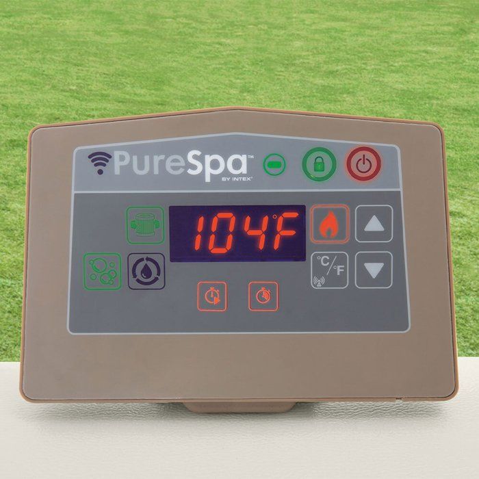 Spa gonflable INTEX - Chevron - 175 x 175 x 71 cm - 4 places - Carré - 28446NP