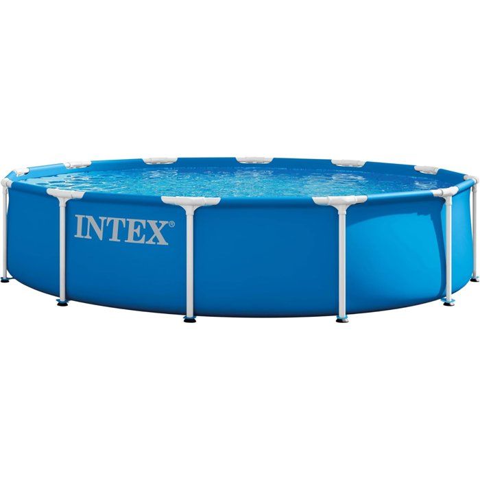 Kit Piscine hors sol tubulaire INTEX - Metal Frame - 366 x 76 cm - Ronde (avec pompe de filtration) - 28212ND