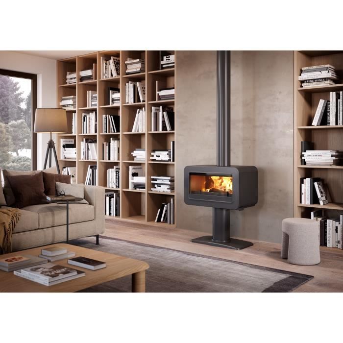 Poele a bois - INVICTA - Wilson sur pied - 8 KW