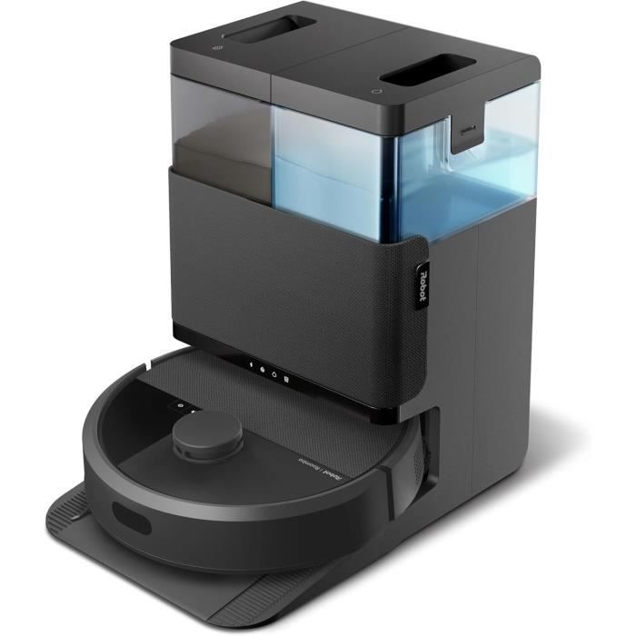 Aspirateur Robot Laveur - IROBOT Roomba Plus 405 Combo - Base Multifonction - Lavage et séchage des lingettes - LiDAR Clearview