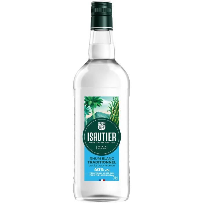 Isautier - Rhum blanc traditionnel - 40,0% Vol. - 70 cl