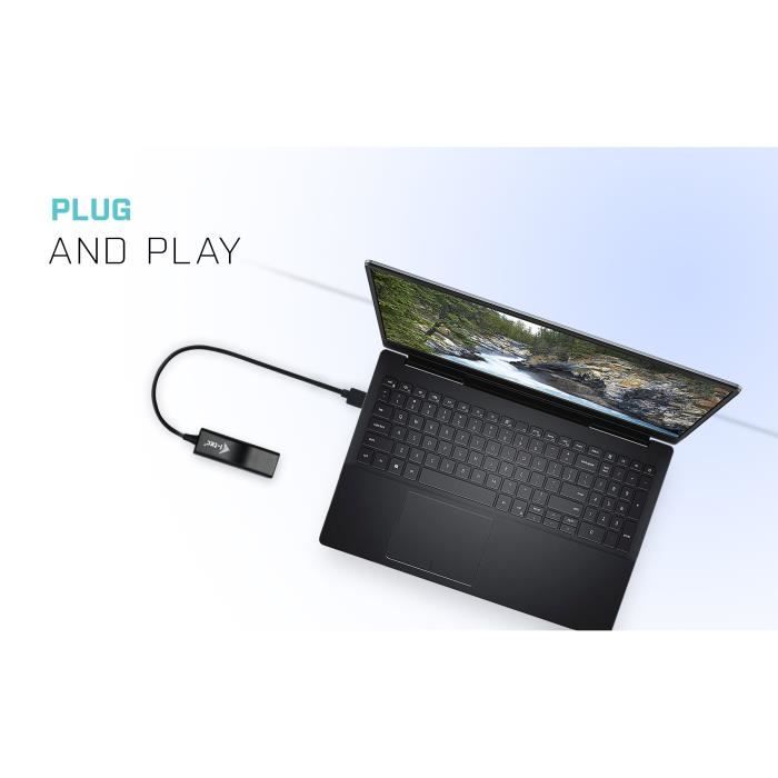 Adaptateur Ethernet - I-TEC - USB vers RJ45 - 100/10 Mbps - USB 2.0 - Noir