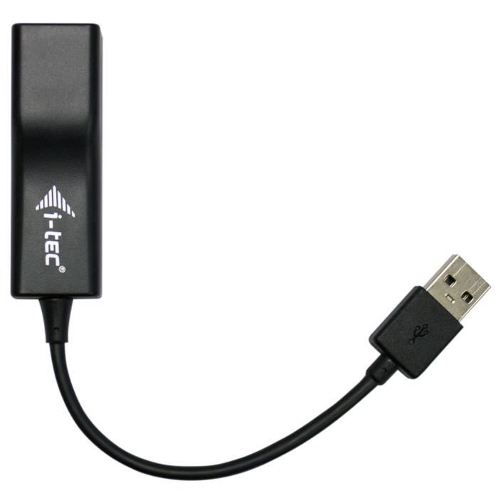 Adaptateur Ethernet - I-TEC - USB vers RJ45 - 100/10 Mbps - USB 2.0 - Noir