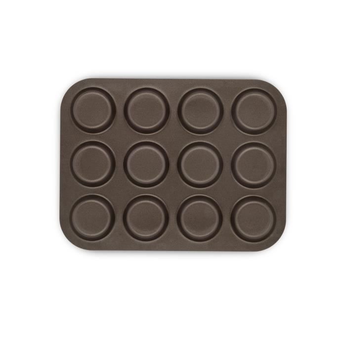 TEFAL Success Plaque 12 trous 23x30 cm, Revetement antiadhÈsif, FabriquÈ en France, Tabac†J1602802